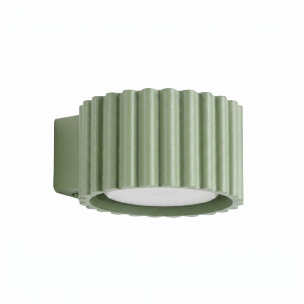 Wandlampe Aluminium Salbei GX53 B:10 cm blendarm