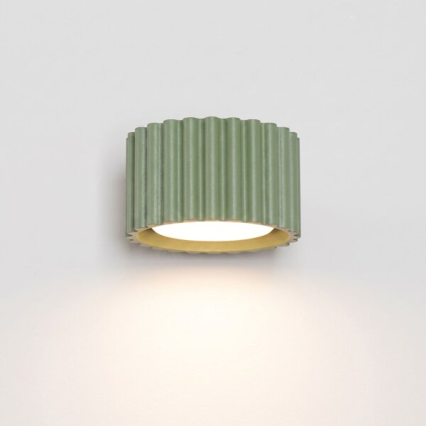 Wandlampe Aluminium Salbei GX53 B:10 cm blendarm