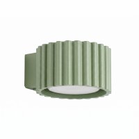 Wandlampe Aluminium Salbei GX53 B:10 cm blendarm