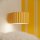 Wandlampe Aluminium Gelb GX53 B:10 cm blendarm