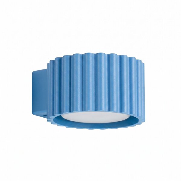Wandleuchte Aluminium Hellblau GX53 B:10 cm blendarm
