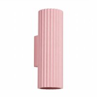 Wandleuchte Up Down Aluminium Rosa GU10 H:20 cm