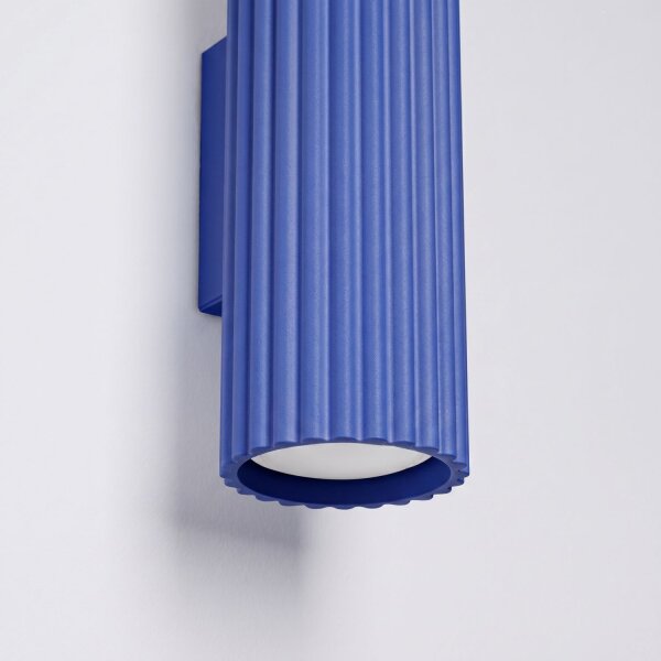 Wandlampe Up Down Aluminium Ultramarin GU10 H:20 cm