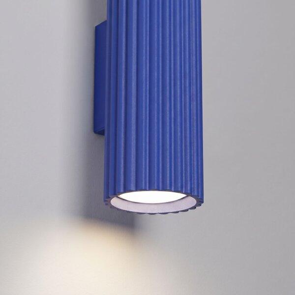Wandlampe Up Down Aluminium Ultramarin GU10 H:20 cm