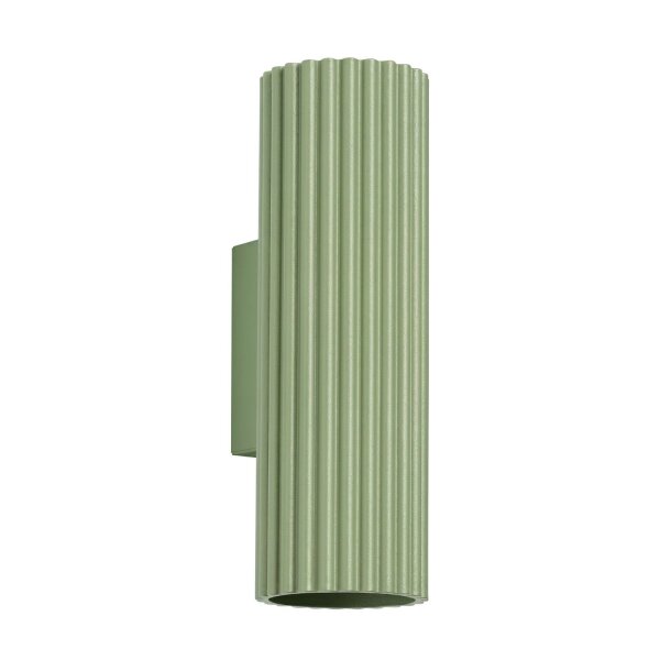 Wandleuchte Up Down Aluminium Salbei GU10 H:20 cm