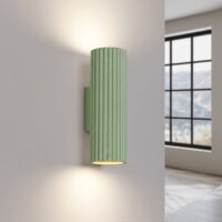 Wandleuchte Up Down Aluminium Salbei GU10 H:20 cm