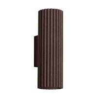 Wandlampe Up Down Aluminium Braun GU10 H:20 cm