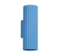 Wandleuchte Up Down Aluminium Hellblau GU10 H:20 cm