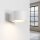 Wandlampe Aluminium Weiß GX53 B:10 cm blendarm