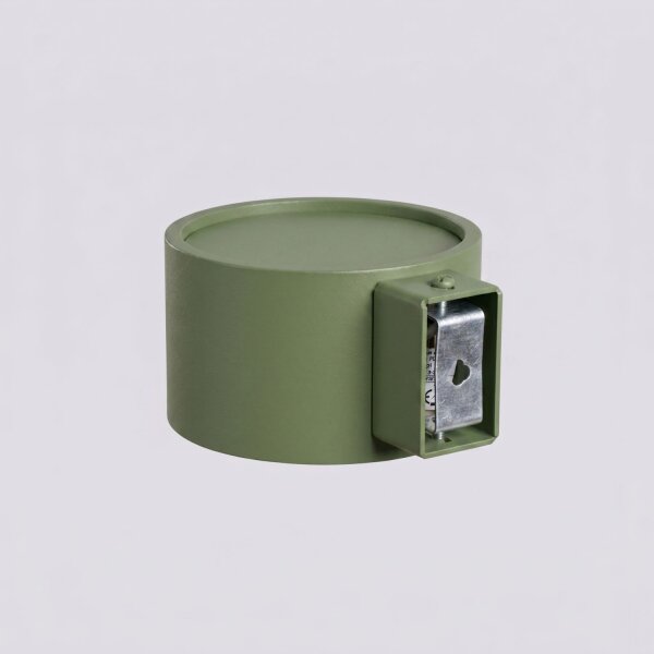 Wandleuchte Aluminium Olivgrün GX53 B:10 cm blendarm