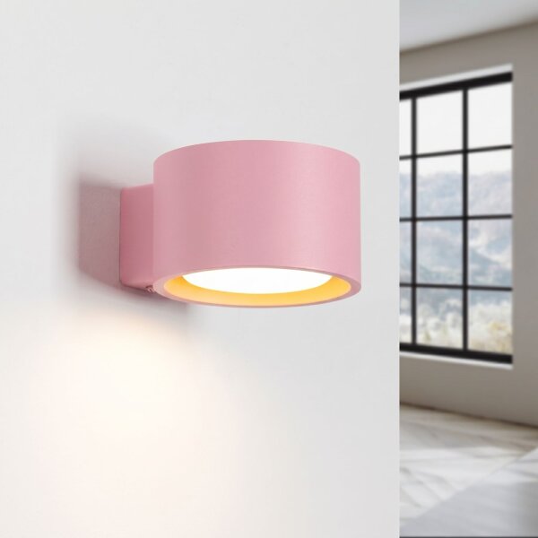 Wandlampe Aluminium Rosa GX53 B:10 cm blendarm