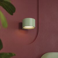 Wandleuchte Aluminium Salbei GX53 B:10 cm blendarm