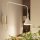 Wandlampe mit Schalter Stahl Beige E14 H:30 cm