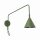 Wandlampe Schalter Stahl Olivgrün E14 H:30 cm blendarm