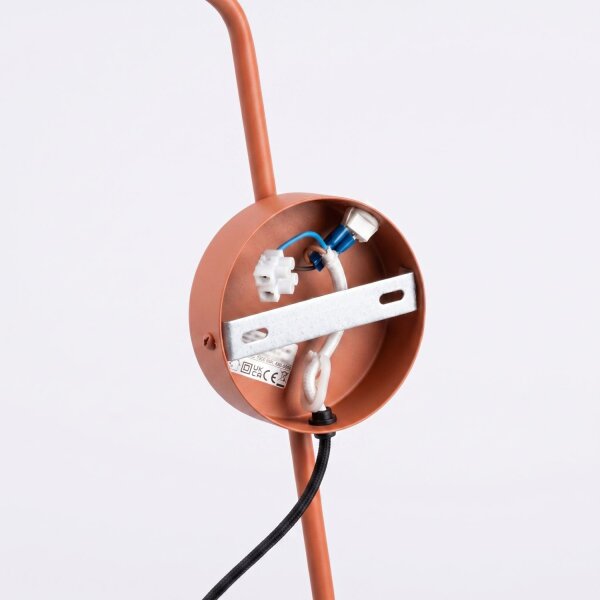 Wandlampe mit Schalter Stahl Ocker E14 H:30 cm