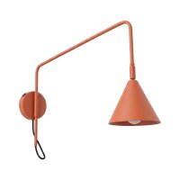Wandlampe mit Schalter Stahl Ocker E14 H:30 cm