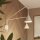 Wandleuchte mit Schalter Stahl Beige E14 H:30 cm
