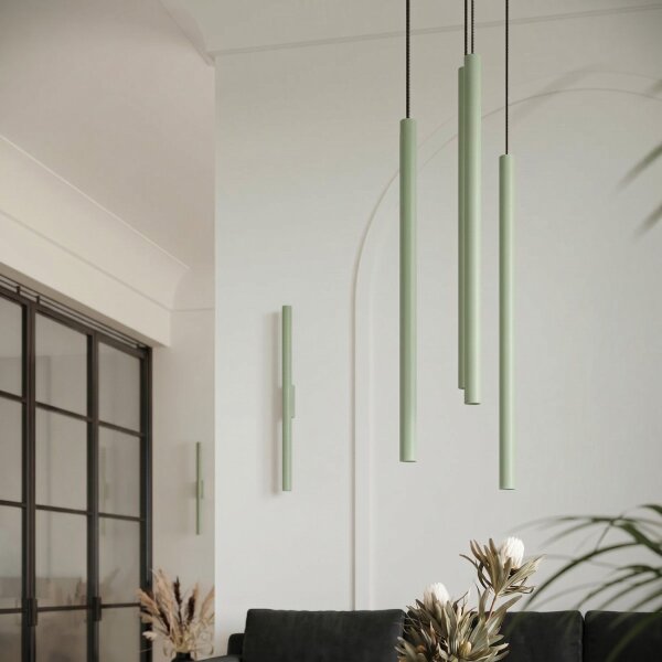 Wandlampe Up Down Stahl Salbei G9 H:50 cm blendarm