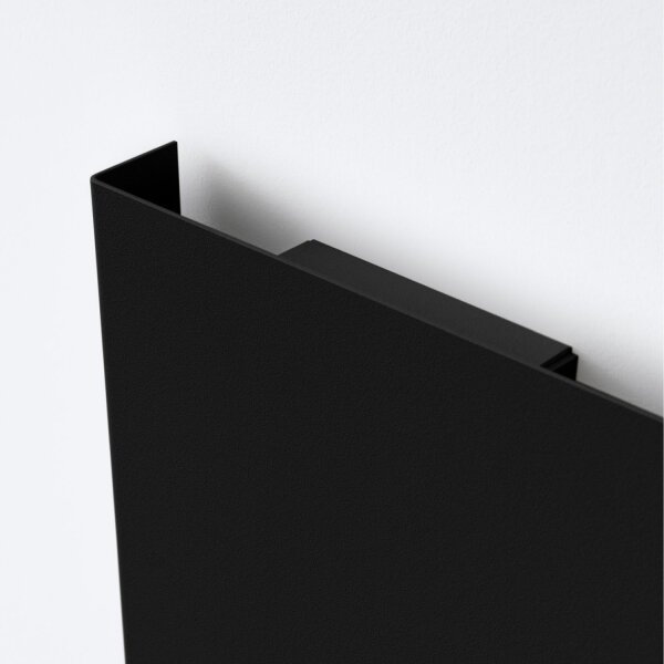 Wandlampe Stahl Schwarz G9 H:15 cm blendarm schlicht