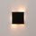 Wandlampe Stahl Schwarz G9 H:15 cm blendarm schlicht