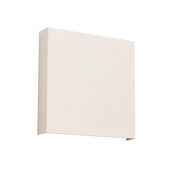 Wandleuchte Stahl Beige G9 H:15 cm blendarm indirekt