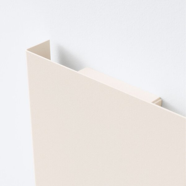Wandleuchte Stahl Beige G9 H:15 cm blendarm indirekt