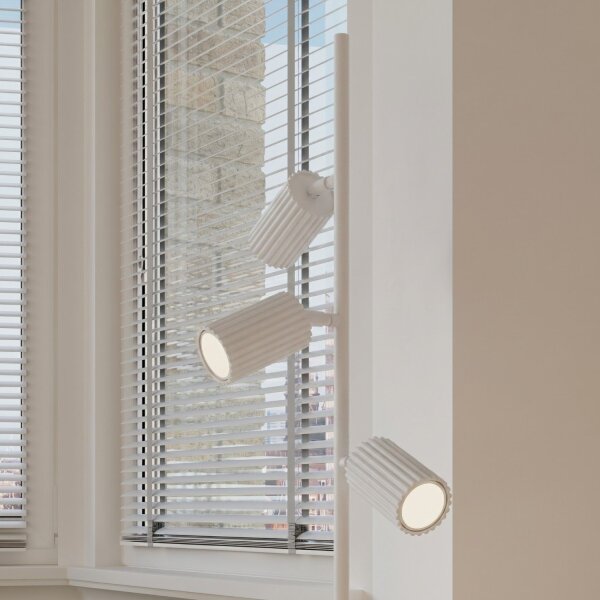Stehlampe flexibel Weiß GU10 3-flammig H:155 cm