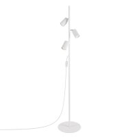 Stehlampe flexibel Weiß GU10 3-flammig H:155 cm