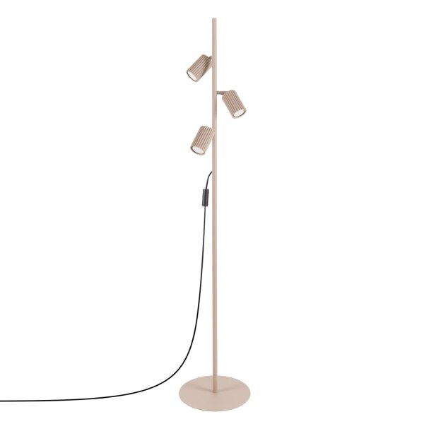Stehlampe schwenkbar Aluminium Taupe GU10 H:155 cm