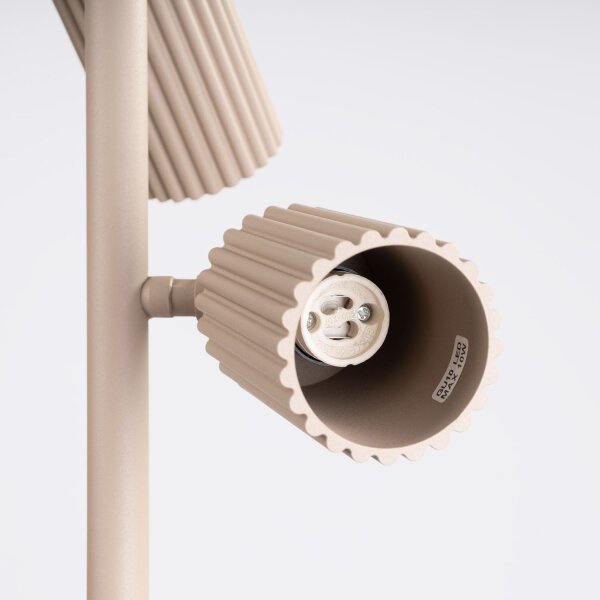 Stehlampe schwenkbar Aluminium Taupe GU10 H:155 cm