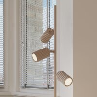 Stehlampe schwenkbar Aluminium Taupe GU10 H:155 cm