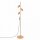Stehlampe verstellbar Aluminium Gold GU10 H:155 cm