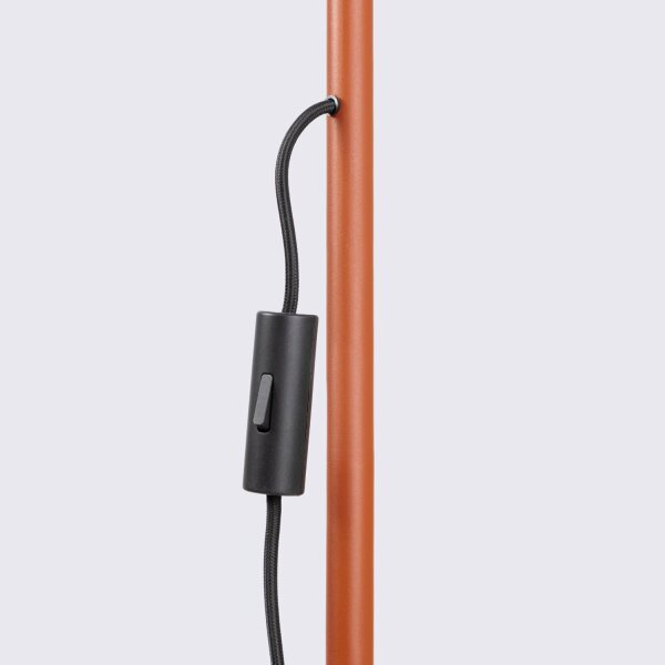 Stehleuchte flexibel Aluminium Ockerrot GU10 H:160 cm