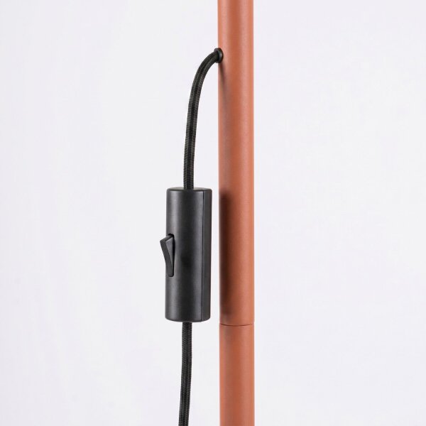 Stehlampe schwenkbar Aluminium Ockerrot GU10 H:155 cm
