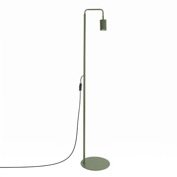 Stehlampe verstellbar Aluminium Olivgrün GU10 H:160 cm