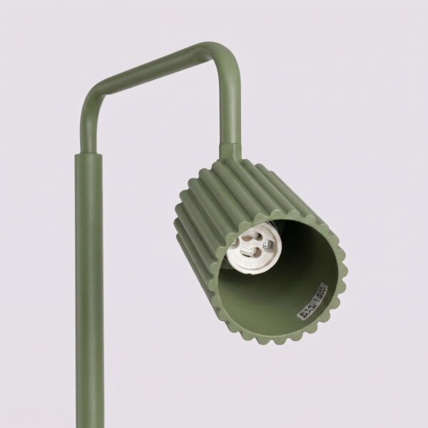 Stehlampe verstellbar Aluminium Olivgrün GU10 H:160 cm
