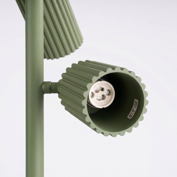 Stehlampe flexibel Aluminium Olivgrün GU10 H:155 cm