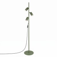 Stehlampe flexibel Aluminium Olivgr&uuml;n GU10 H:155 cm