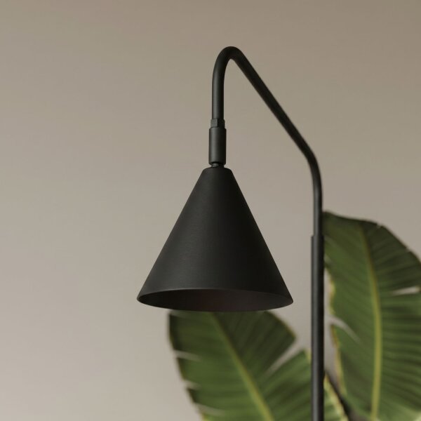 Stehlampe schwenkbar Stahl Schwarz E14 H:165 cm modern