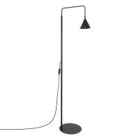 Stehlampe schwenkbar Stahl Schwarz E14 H:165 cm modern
