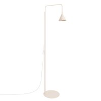 Stehleuchte flexibel Stahl Beige E14 H:165 cm blendarm