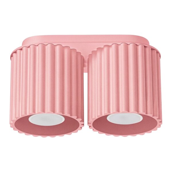 Deckenleuchte Aluminium Rosa GU10 L:21 cm länglich