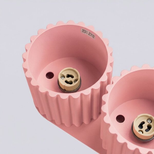 Deckenleuchte Aluminium Rosa GU10 L:21 cm länglich