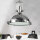 Suspension Ø45cm lampe de salon industrielle chrome