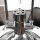 Suspension Ø45cm lampe de salon industrielle chrome
