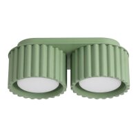 Deckenleuchte Aluminium Salbei GX53 L:21 cm lang