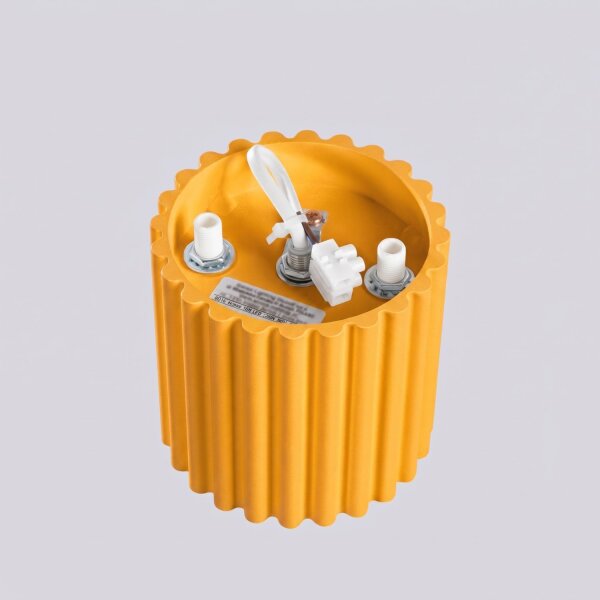 Deckenleuchte Aluminium Gelb GU10 Ø10 cm rund