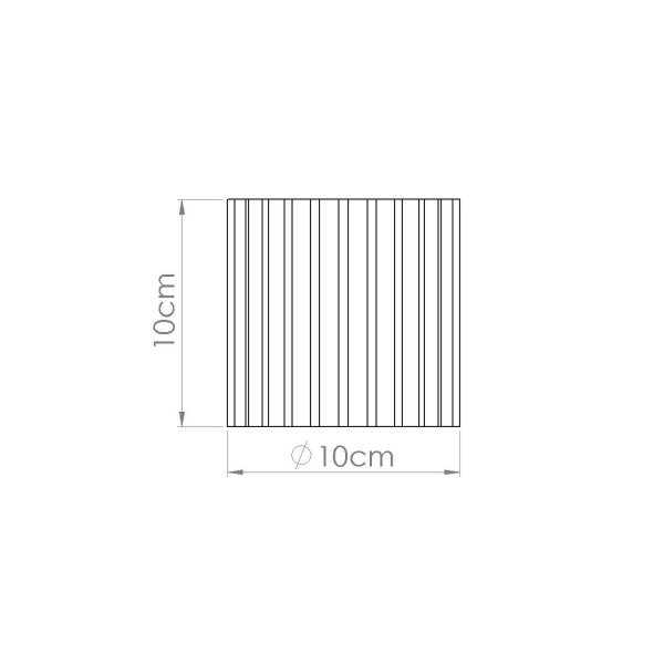 Deckenleuchte Aluminium Gelb GU10 Ø10 cm rund
