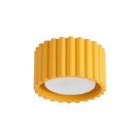 Deckenlampe Aluminium Gelb GX53 Ø10 cm schlicht