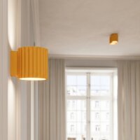 Deckenlampe Aluminium Gelb GX53 Ø10 cm schlicht